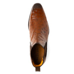 Mezlan Ostrich Chelsea Boot Brown (Exclusive) (50108-S)