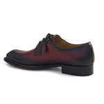 Mezlan Crocodile Plain Toe Derby Burgundy (50110-C)