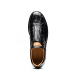 Mezlan Ostrich Slip-On Sneaker Black (50214-S) (Exclusive)