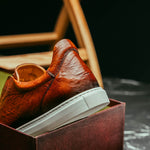 Mezlan Ostrich Slip-On Sneaker Brandy (50214-S) (Exclusive)