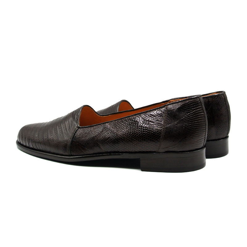 Zelli Encore "L" Genuine Lizard Slip-On Brown