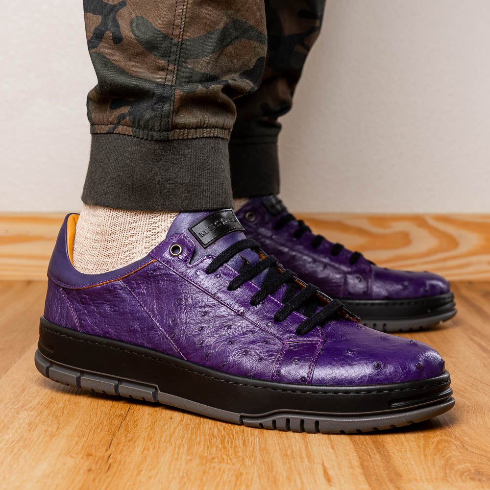 Mezlan Ostrich Sneaker Purple (50073-S) (Exclusive)