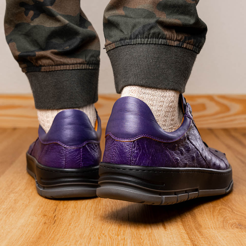 めろん Mezlan Ostrich Sneaker Purple (50073-S) (Exclusive