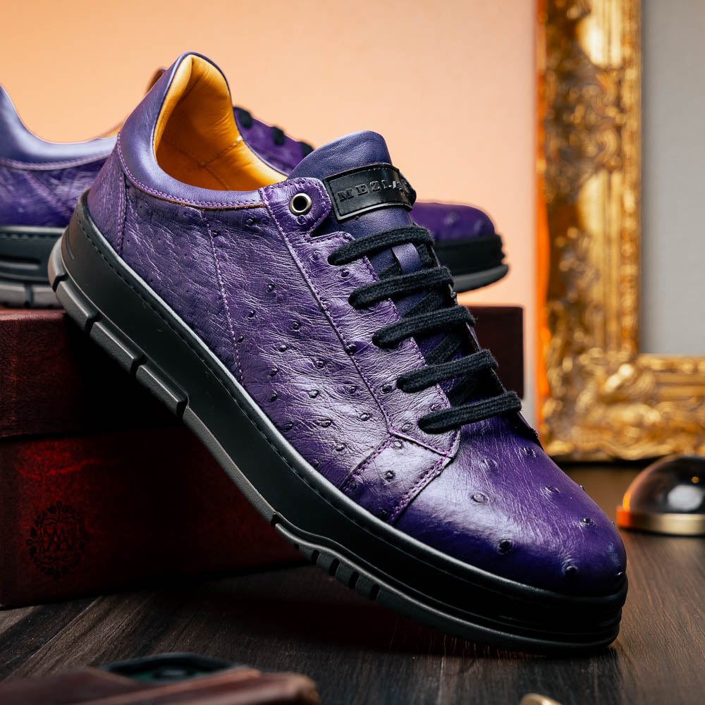 Mezlan Ostrich Sneaker Purple (50073-S) (Exclusive)