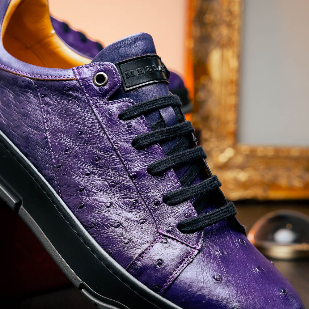 Mezlan Ostrich Sneaker Purple (50073-S) (Exclusive