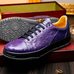 Mezlan Ostrich Sneaker Purple (50073-S) (Exclusive)