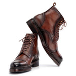 Paul Parkman Floater Leather Boots Brown