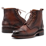 Paul Parkman Floater Leather Boots Brown