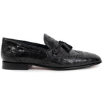 Vinci Leather The Istanbul Tassel Loafer Black
