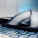 Mauri 5134 Alligator Time Sandals White / Dirty Black