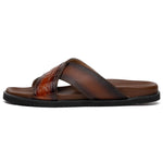 Mauri 5134 Alligator Time Sandals Cognac / Dirty T. Moro