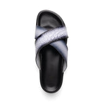 Mauri 5134 Alligator Time Sandals White / Dirty Black