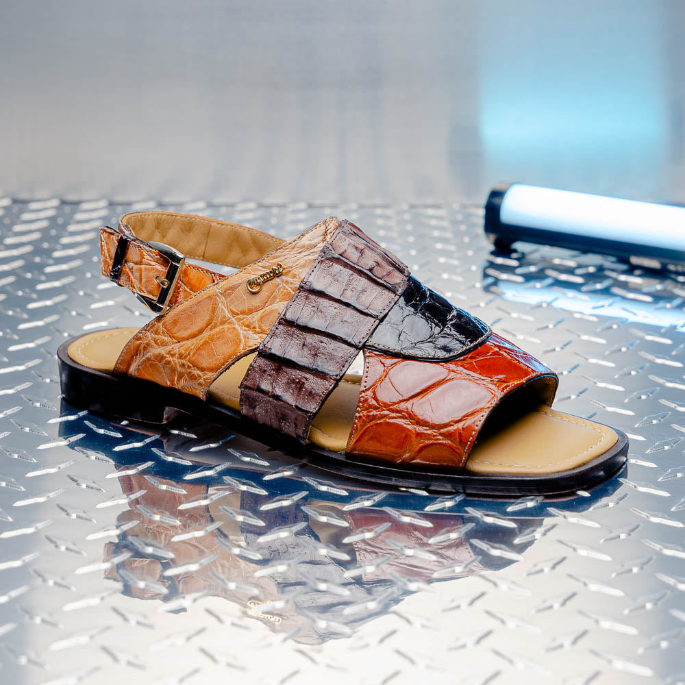 Mauri 5181 Cayman Alligator & Hornback Multi Brown / Sport Rust (Special Order)