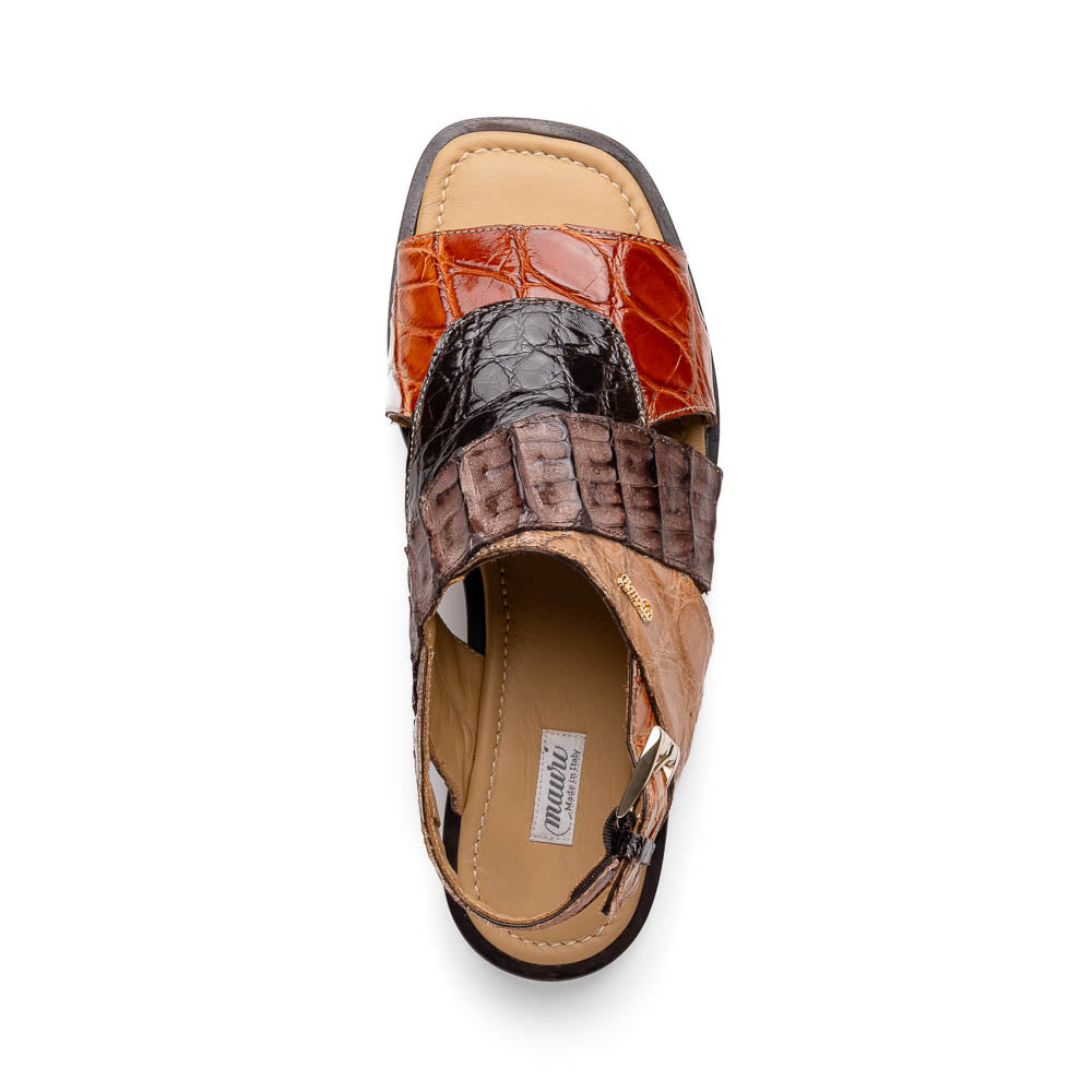 Mauri 5181 Cayman Alligator & Hornback Multi Brown / Sport Rust (Special Order)