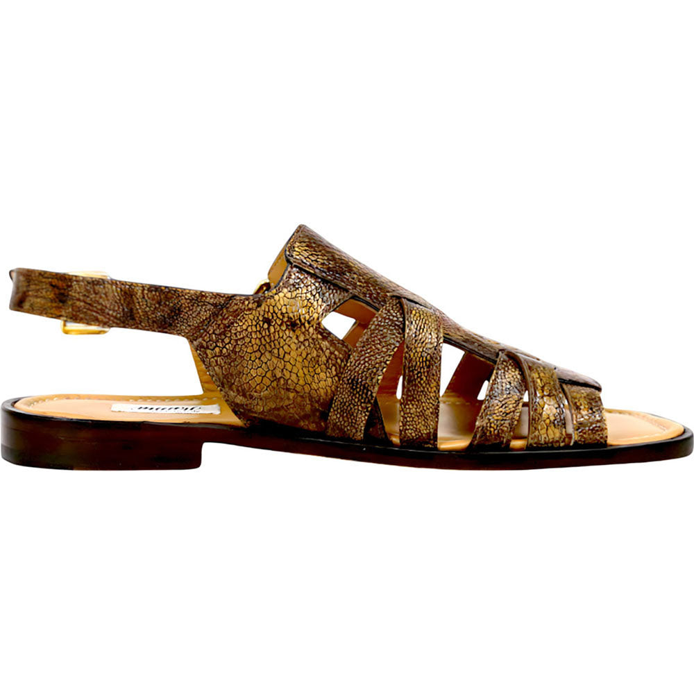 Mauri Antigua 5197 Ostrich Leg Sandals Special Dye Desert