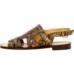 Mauri Antigua 5197 Ostrich Leg Sandals Special Dye Desert