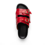 Mauri 5199 Reef Alligator & Ostrich Leg Sandal Red