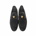 Corrente 5229 Suede Ornament Loafer Black