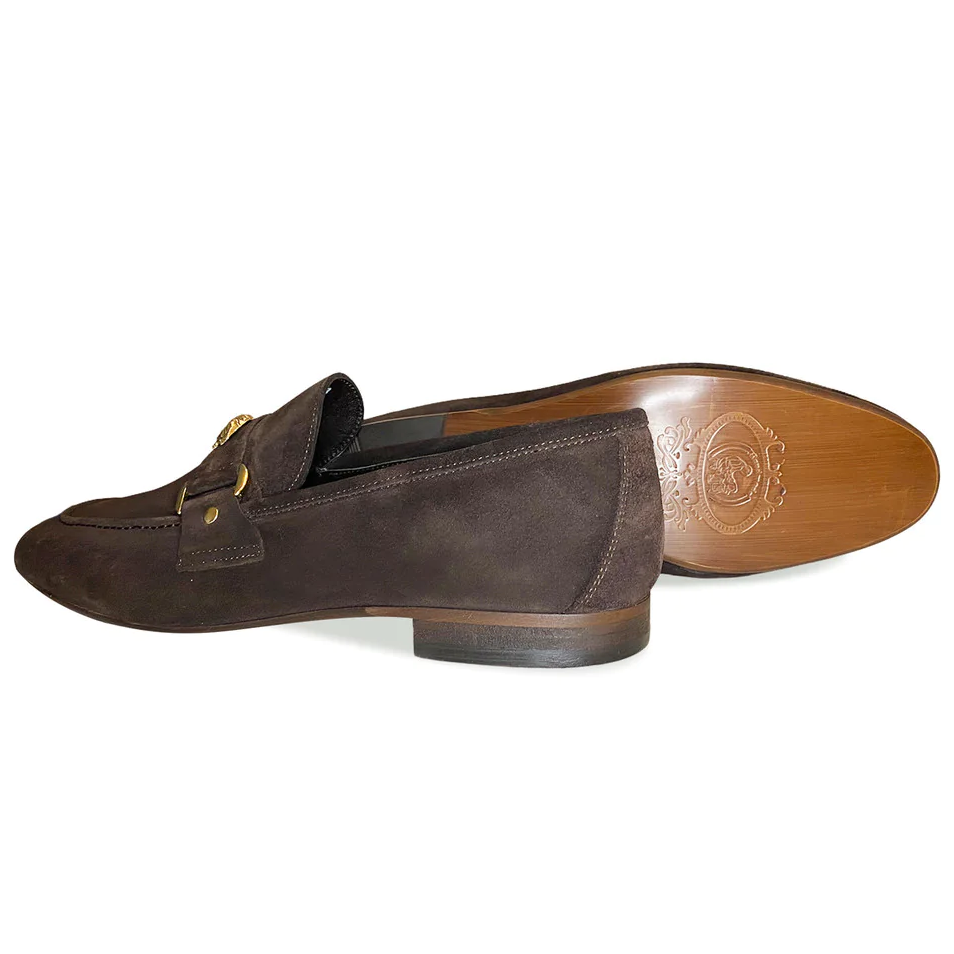 Corrente 5229 Suede Ornament Loafer Brown