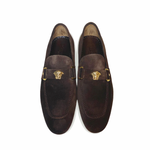 Corrente 5229 Suede Ornament Loafer Brown