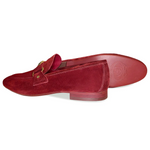 Corrente 5229 Suede Ornament Loafer Wine