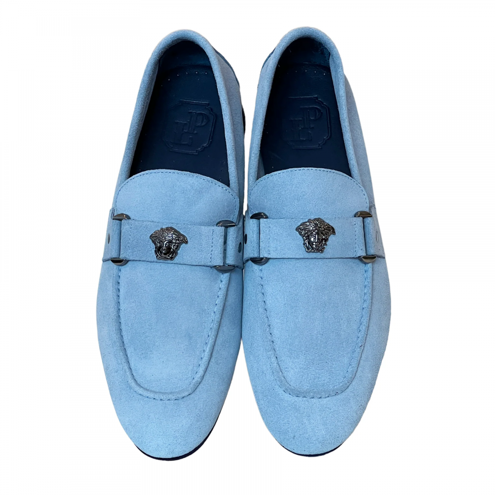 Corrente 5229 Suede Ornament Loafer Ice