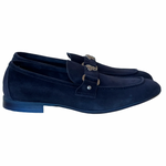 Corrente 5229 Suede Ornament Loafer Navy