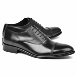 Corrente C001201-5256 Cap Toe Lace Up Black
