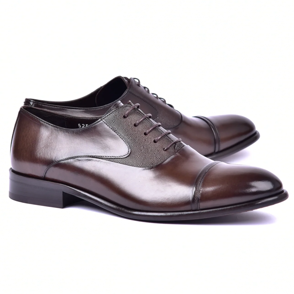 Corrente C001201-5256 Cap Toe Lace Up Brown