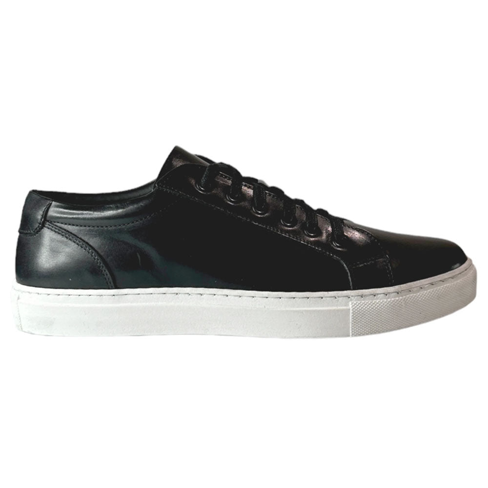 Paolo Shoes Alex Leather Sneaker Black