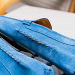 Calzoleria Toscana 5303 Venetian Suede Driving Loafers Denim