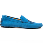 Calzoleria Toscana 5303 Venetian Suede Driving Loafers Denim