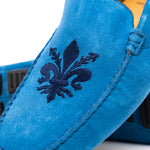 Calzoleria Toscana 5303 Venetian Suede Driving Loafers Denim