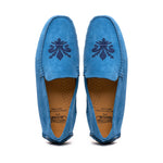 Calzoleria Toscana 5303 Venetian Suede Driving Loafers Denim
