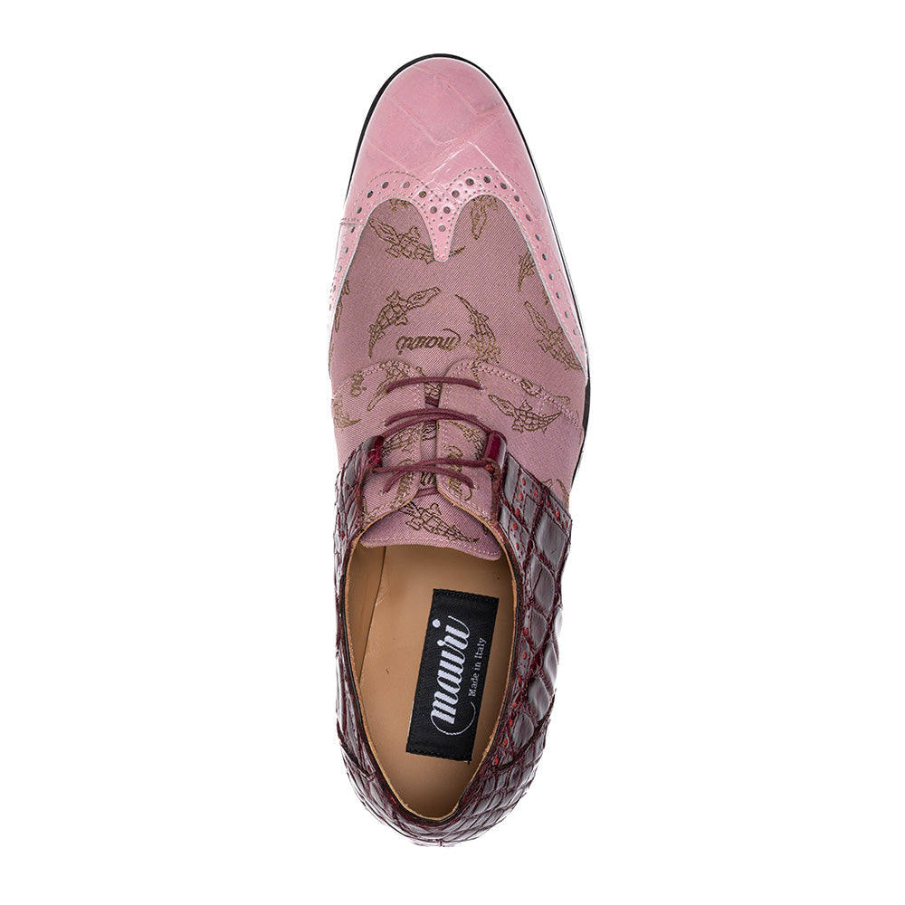 Mauri 53124/1 Alligator & Trigator Fabric Wingtip Derby Taste of