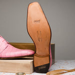 Mauri Bartolomco 53141-1 Alligator Derby Shoes Pink (SPECIAL ORDER)