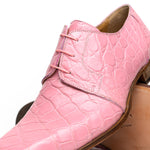 Mauri Bartolomco 53141-1 Alligator Derby Shoes Pink (SPECIAL ORDER)