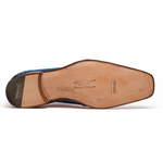 Mauri Bartolomco 53141-1 Alligator Derby Shoes Blue (SPECIAL ORDER)