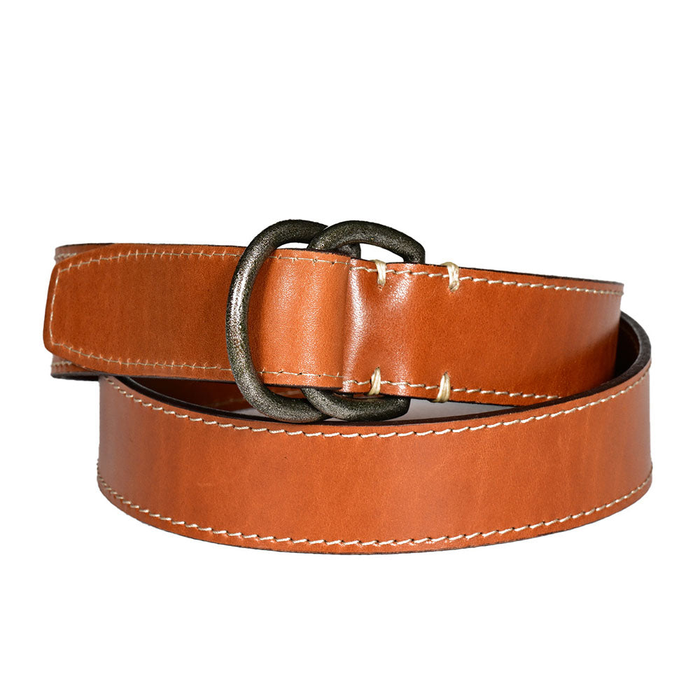 Torino Leather Waxy Bridle Leather Belt Antique Tan