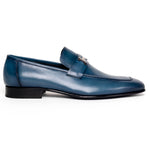 Corrente C02001-5760-H Buckle Loafer Shoes Blue