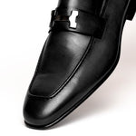 Corrente C021-5760-H Buckle Loafer Shoes Black