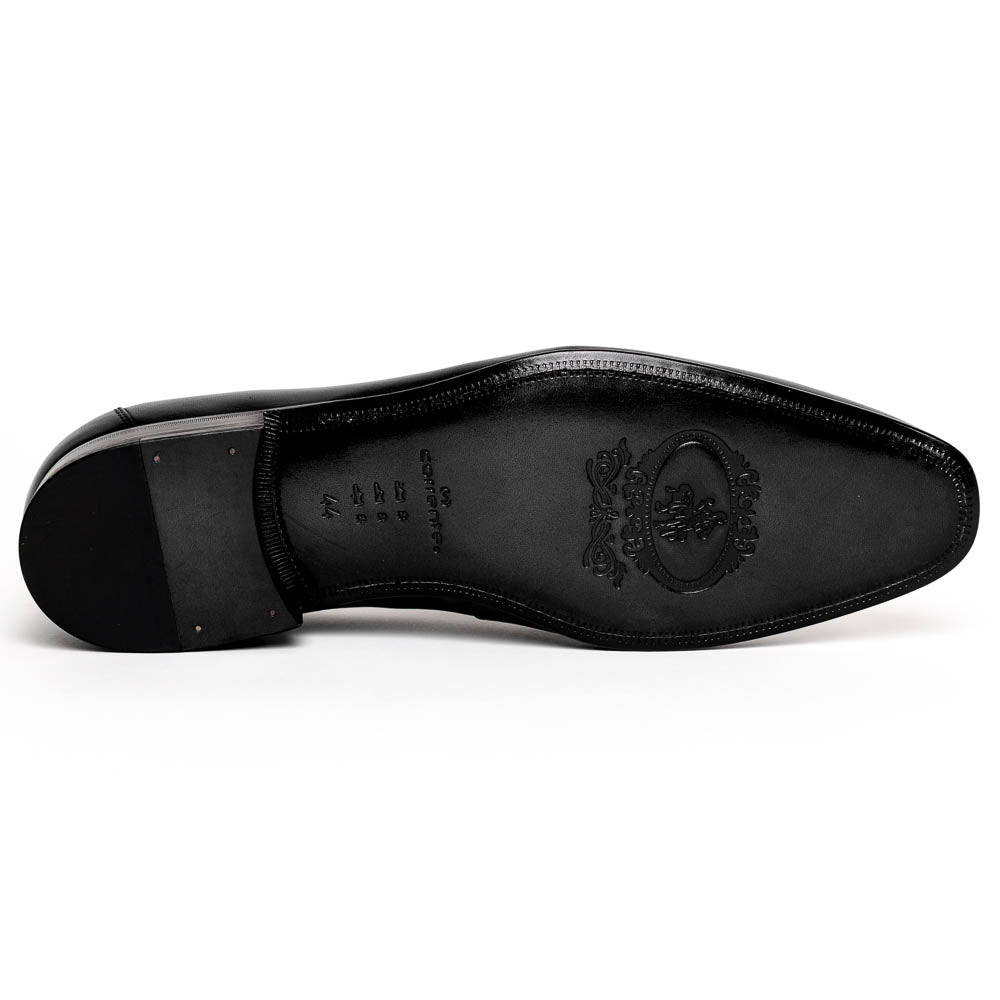 Corrente C021-5760-H Buckle Loafer Shoes Black