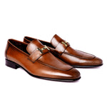 Corrente C02-5760-H Buckle Loafer Shoes Tan
