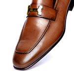Corrente C02-5760-H Buckle Loafer Shoes Tan