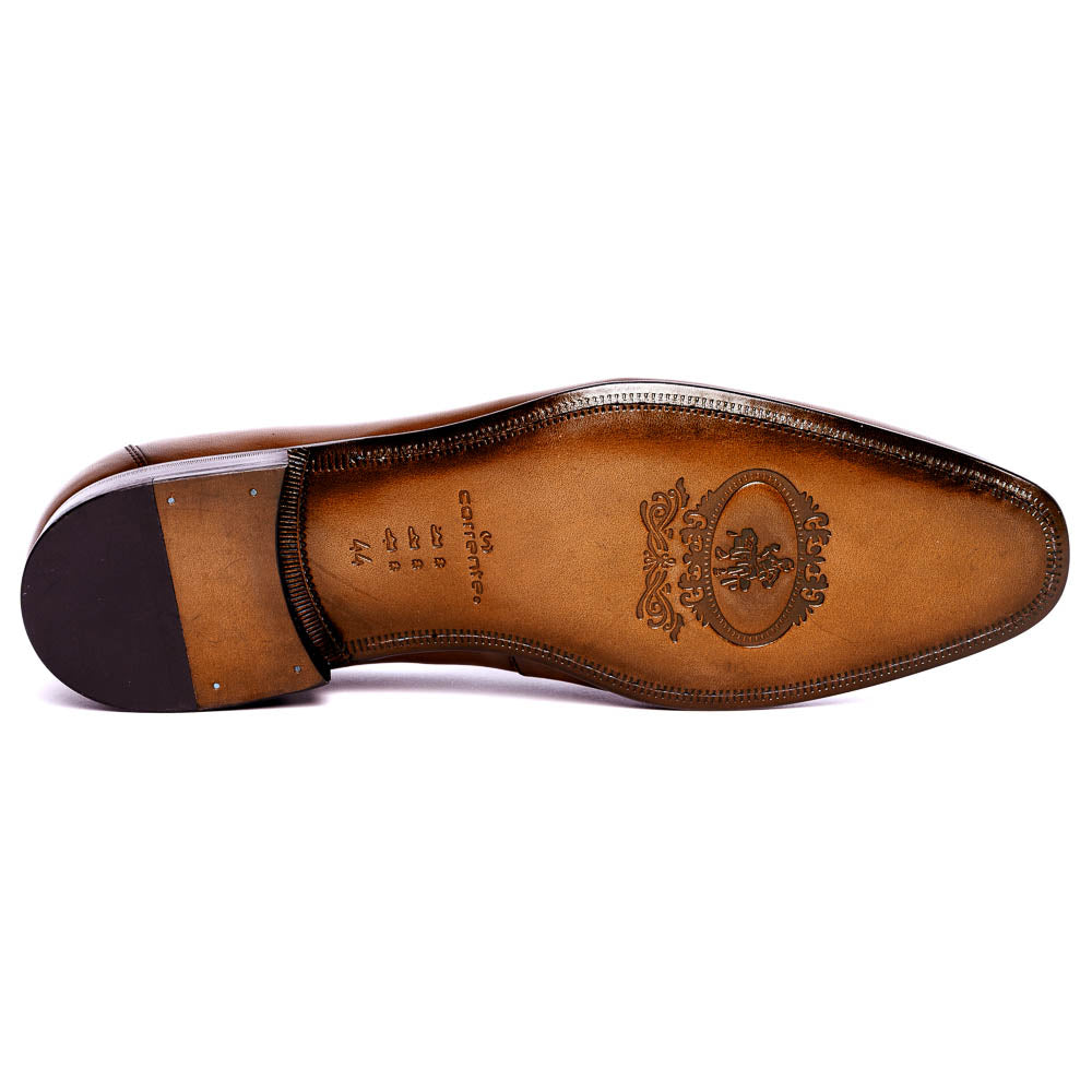 Corrente C02-5760-H Buckle Loafer Shoes Tan