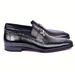 Corrente C01998-5760V Vita H-Buckle Loafer Black