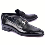 Corrente C01998-5760V Vita H-Buckle Loafer Black
