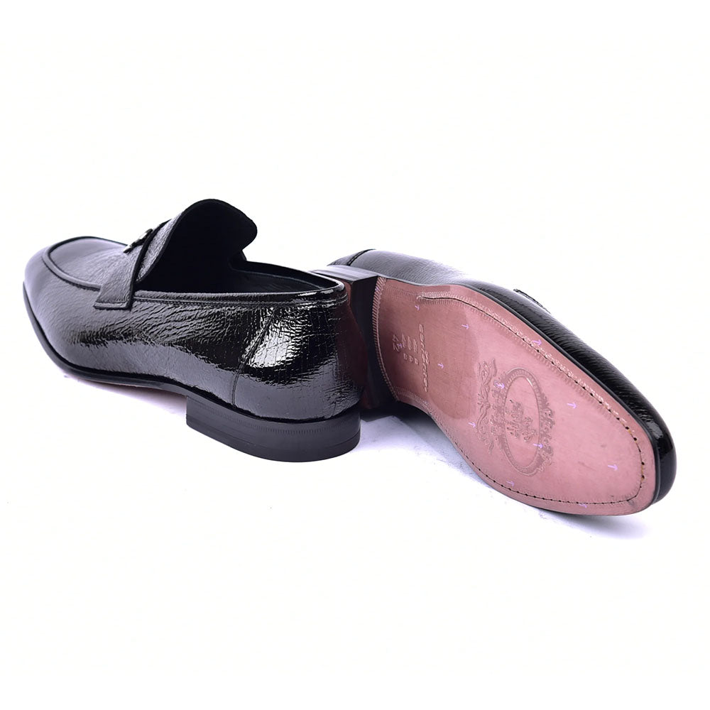 Corrente C01998-5760V Vita H-Buckle Loafer Black