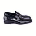Corrente Buckle High Shine Loafer Black