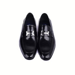 Corrente C02006-5760-H Buckle High Shine Loafer Black